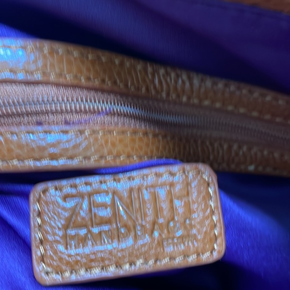 Leather Backpack Drawstring Cognac Zenith Bag - Picture 10 of 12